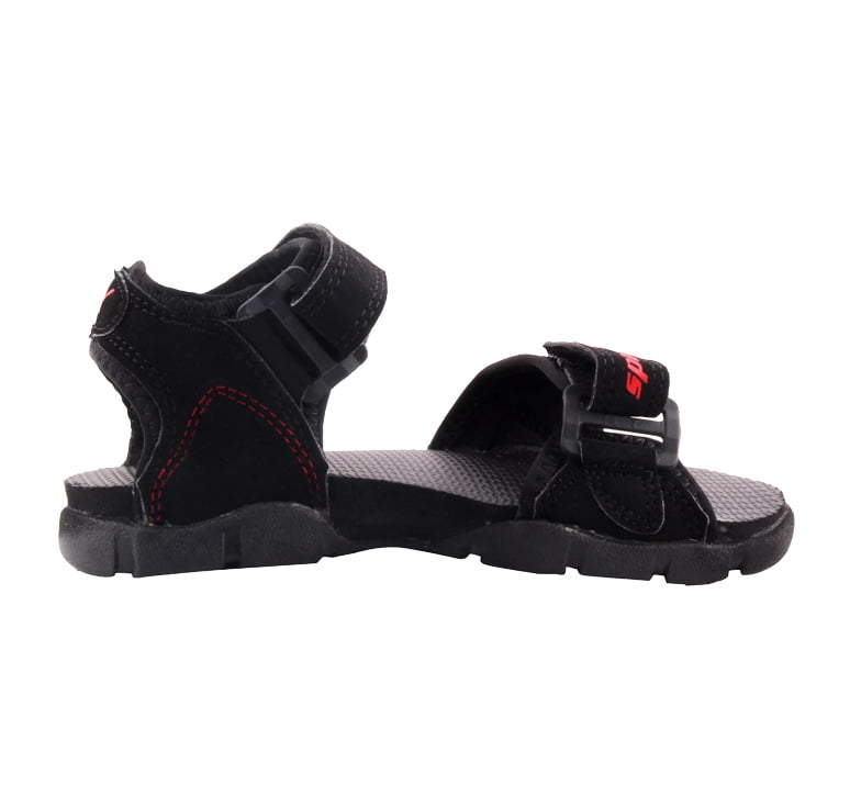 SPARX BLACK/RED CHILD CAUSAL SANDALS_SS 