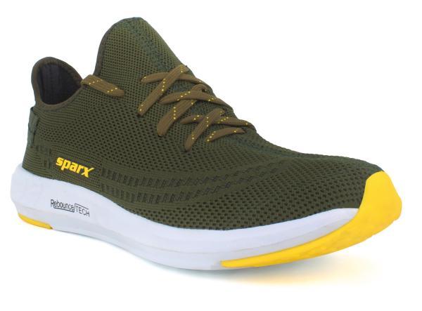 Sparx Men SM-482 D.OLIVE YELLOW Sports 