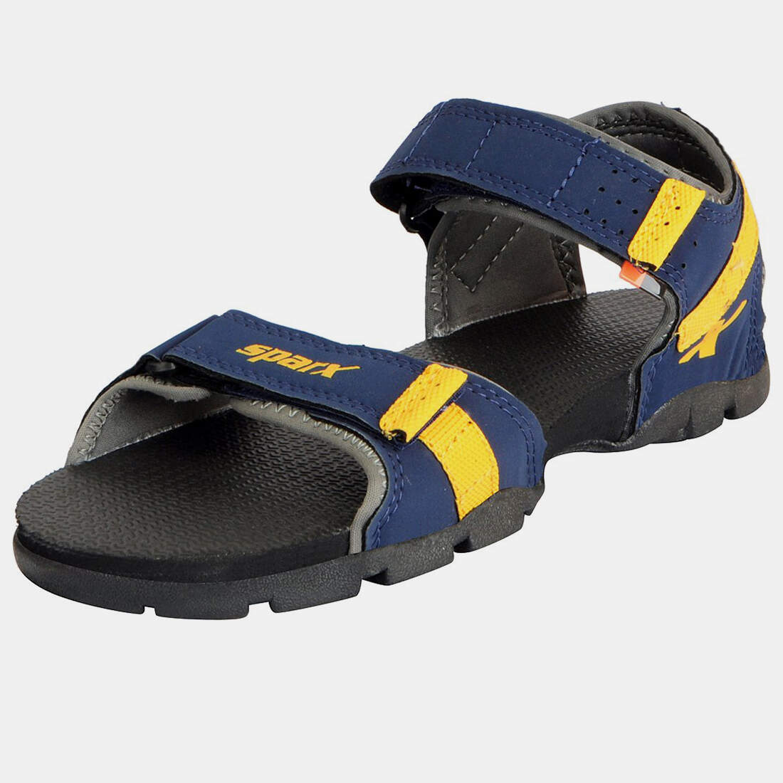 Sparx SS-109 Navy Blue Yellow Floater Sandals For Men's in
