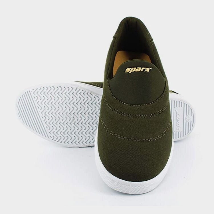 Sparx Stylish Olive Beige Men's Outdoor Canvas Casual Shoe with