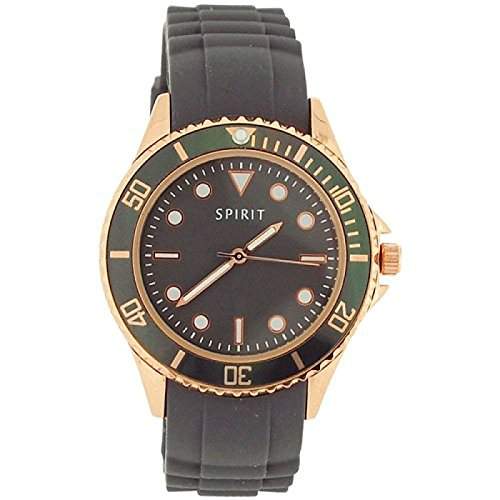 Buy Spirit Ladies Grey Dial Rose Gold Tone Metal Case Grey Rubber Strap Watch Aspl68 Features Price Reviews Online In India Justdial