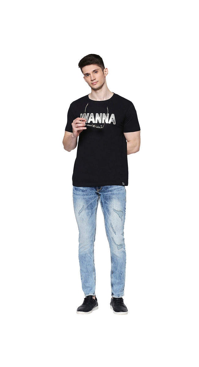 Spykar MYNR01BJ154LTBLUE Lt Blue Cotton Super Skinny Fit Jeans (Lt