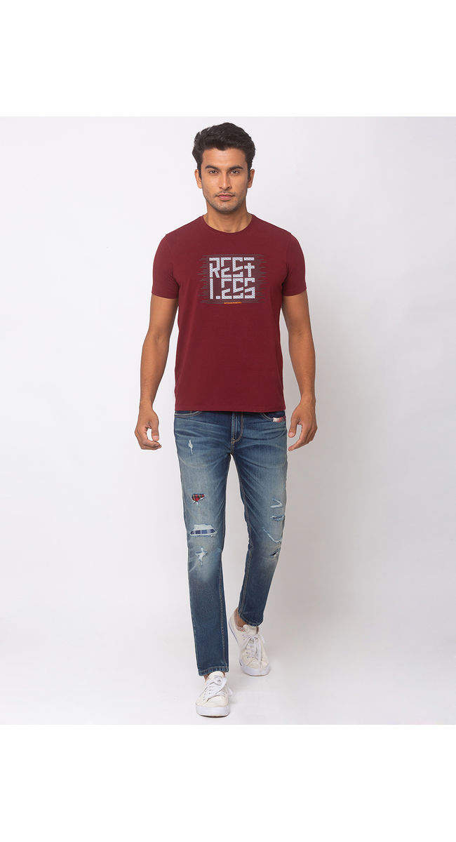 Spykar MYNR02BJ066VINTAGEBLUE Vintage Cotton Skinny Fit Jeans