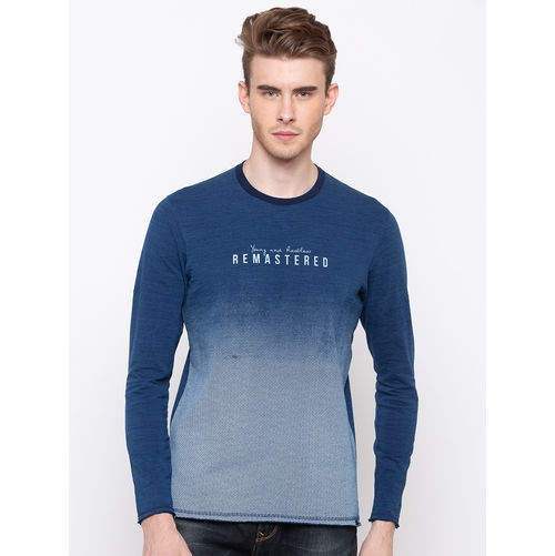 Spykar Round Neck Slim Fit T-Shirts Indigo (M, 65506711894) in Chhindwara  at ₹ 1,614 - ₹ 1,699 by Sean - Justdial