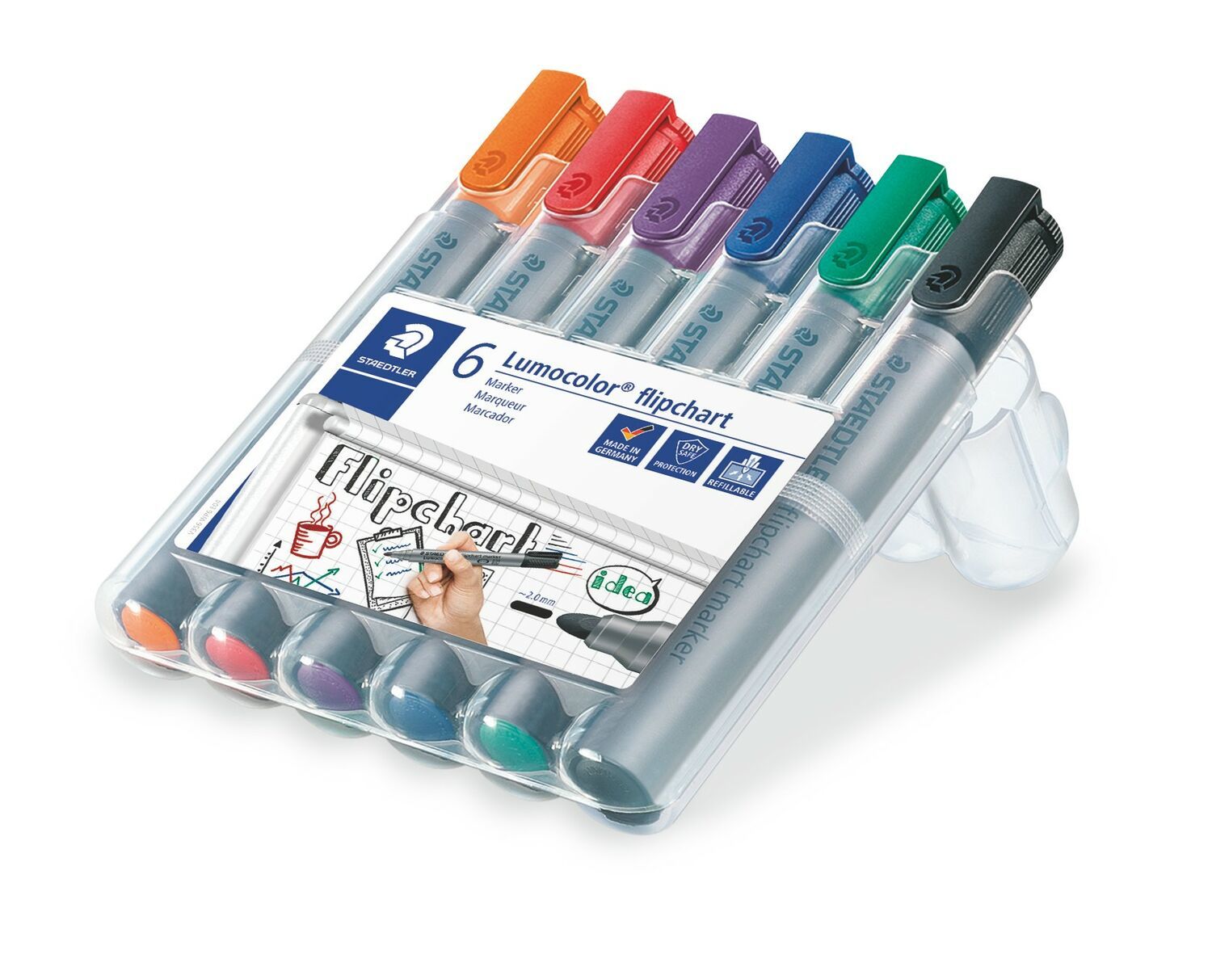 STAEDTLER Lumocolor Flipchart Marker With Bullet Tip 356 in