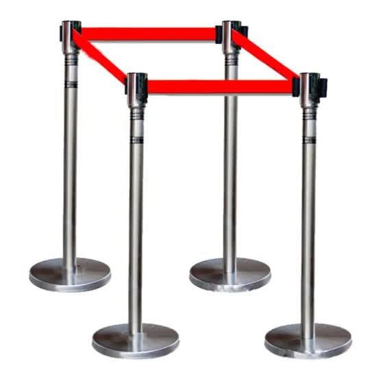 Stainless Steel Barricade Stand - 6 ft Height in Bangalore at best