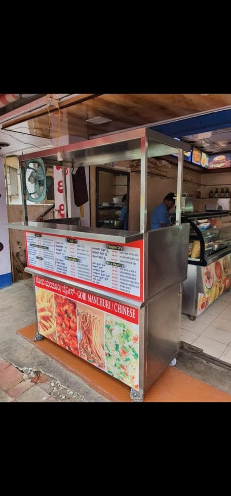 Stainless Steel Chinese Food Service Counter in Bangalore at