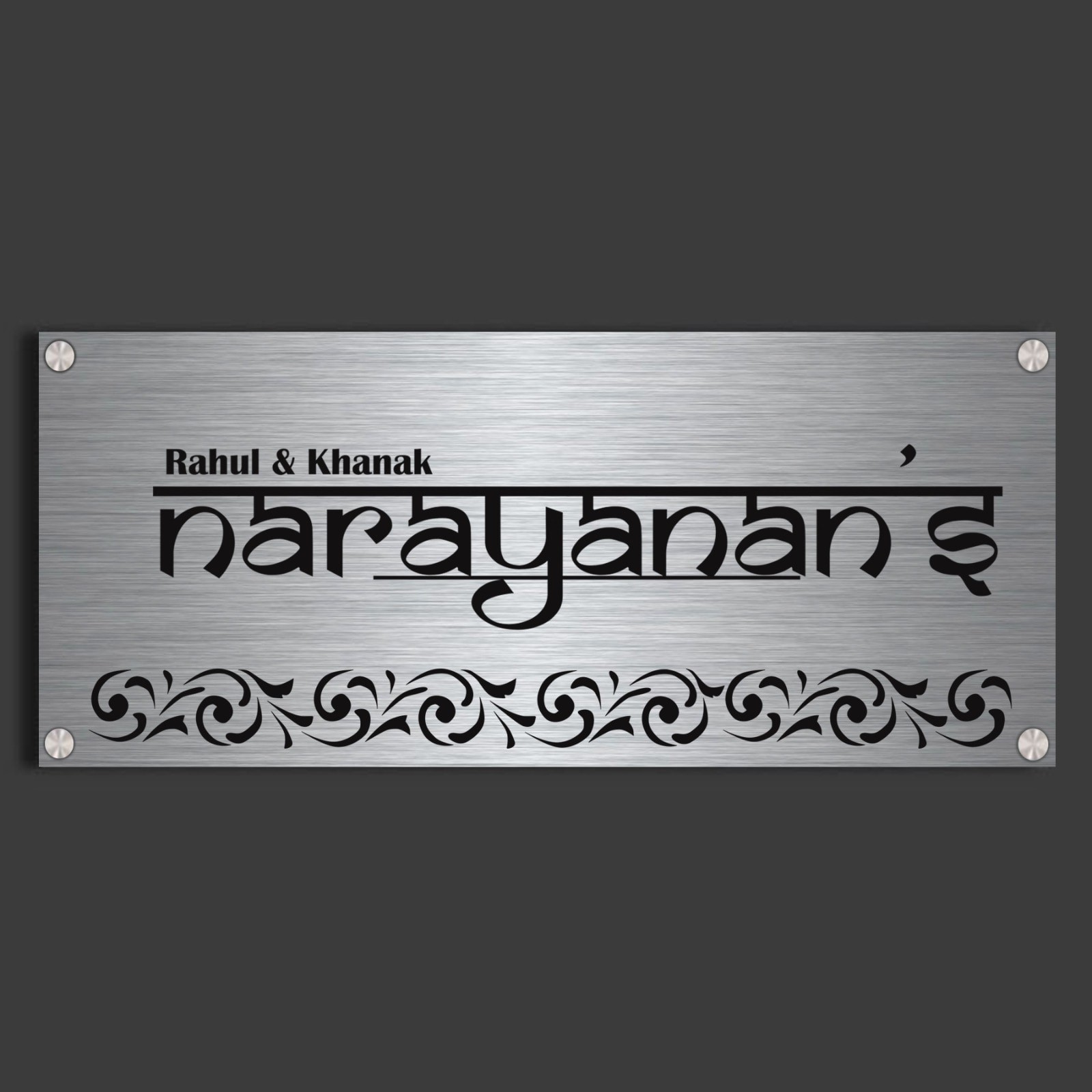 Stainless Steel Urban Name Plate Silver in Delhi at ₹ In by