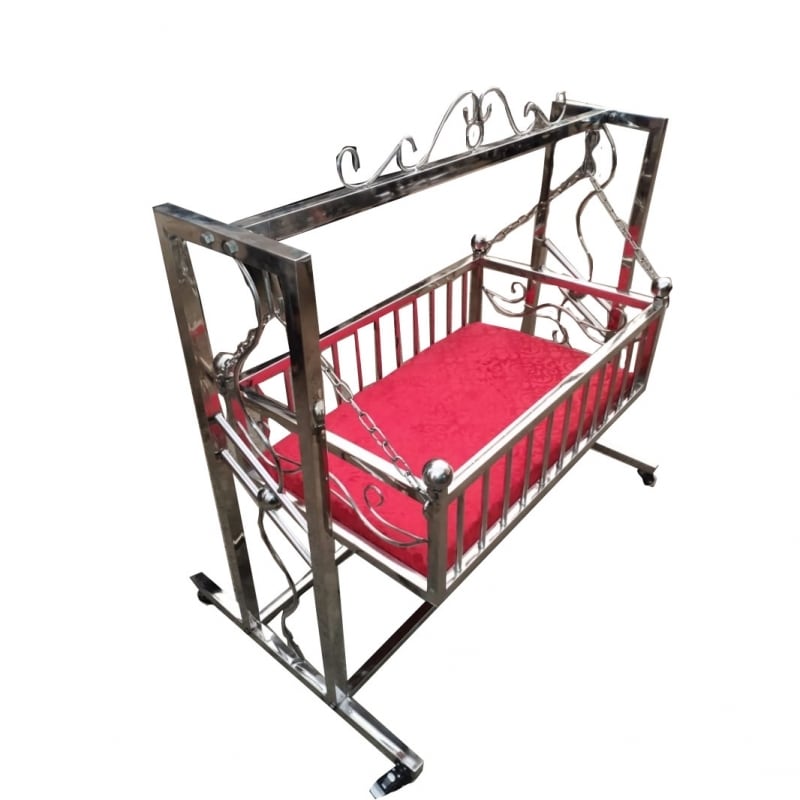Palna Stainless Steel Cradle Fully Folding Stainless Steel Baby