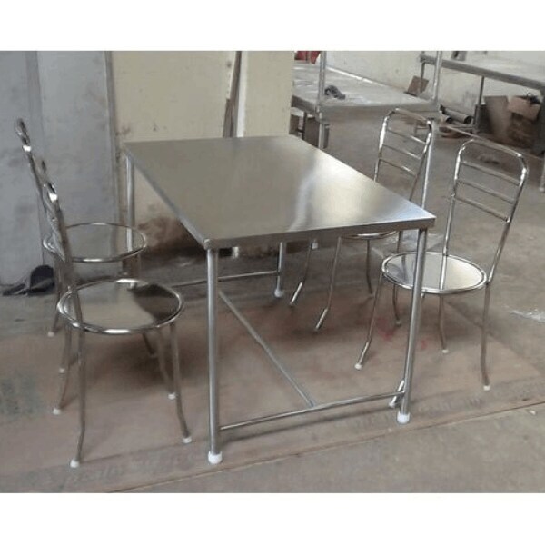 Steel Furniture dining table and chairs in Ajmer at 350 Pr by Rajasthan Steel Justdial