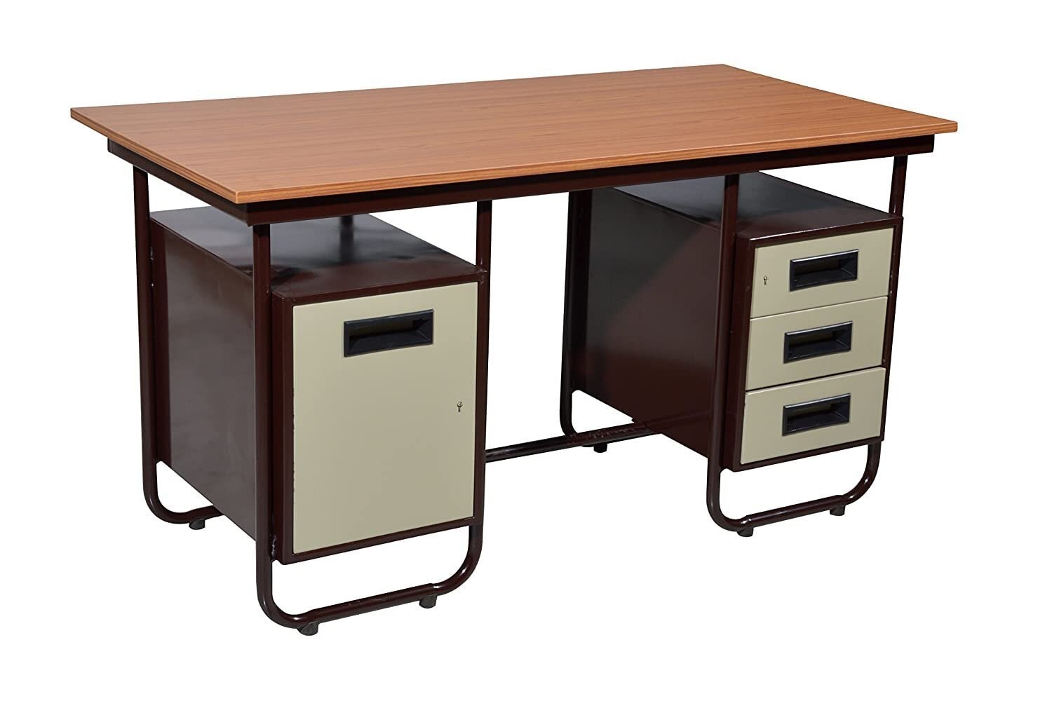 Steel work desk discount