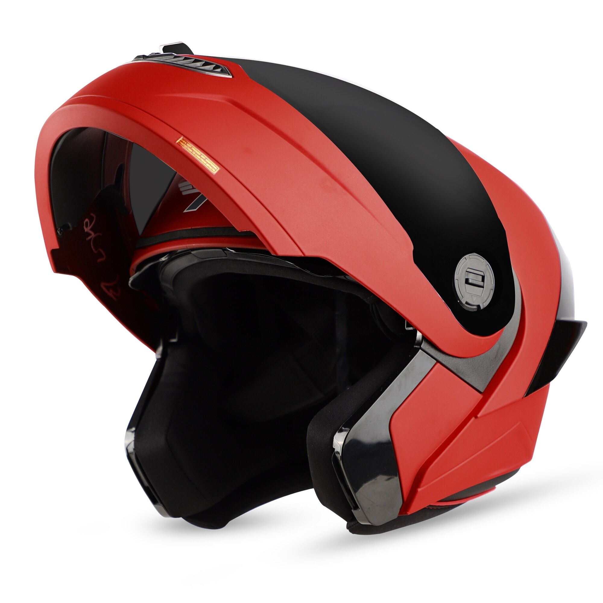 Steelbird SBA-8 7Wings Flip-Up Helmet Matt Sports Red M to XL in