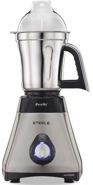 Preethi Steele Supreme 750 Watts Juicer Mixer Grinder (Metallic