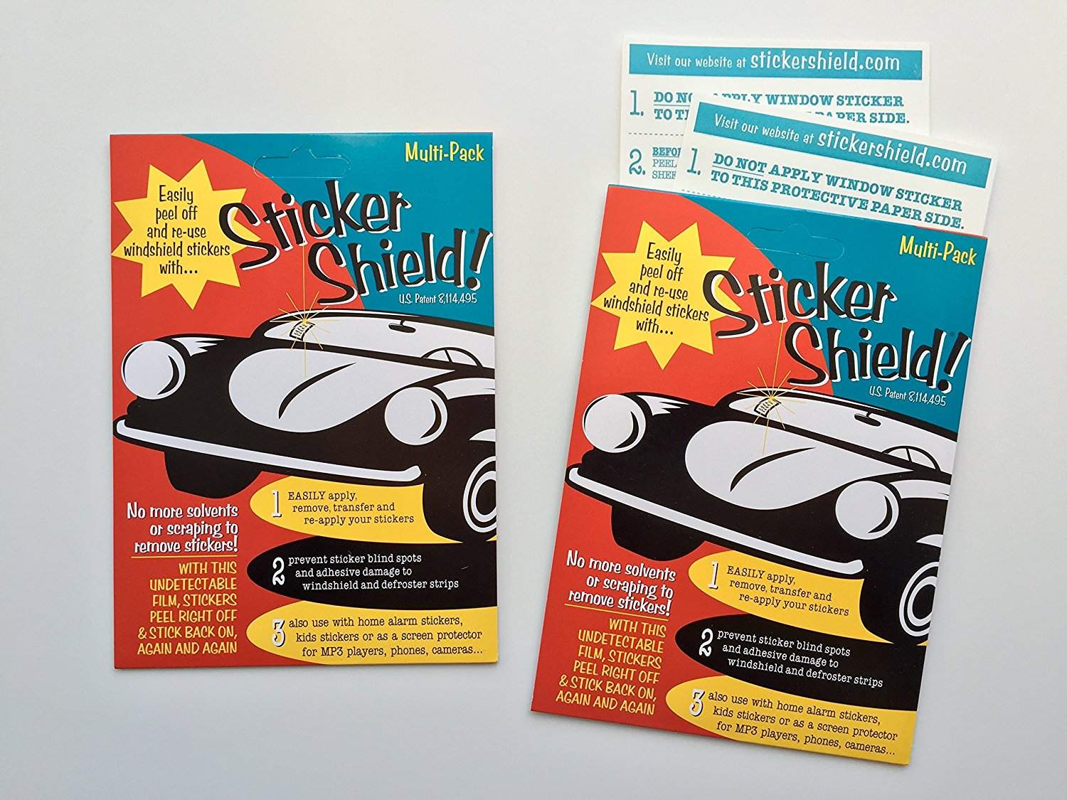 Buy Sticker Shield Windshield Sticker Applicator For Easy Application Removal And Re Application From Car To Car 2 Packs Of 4 X 6 Sheets Total Of 4 Sheets Features Price Reviews Online In India Justdial