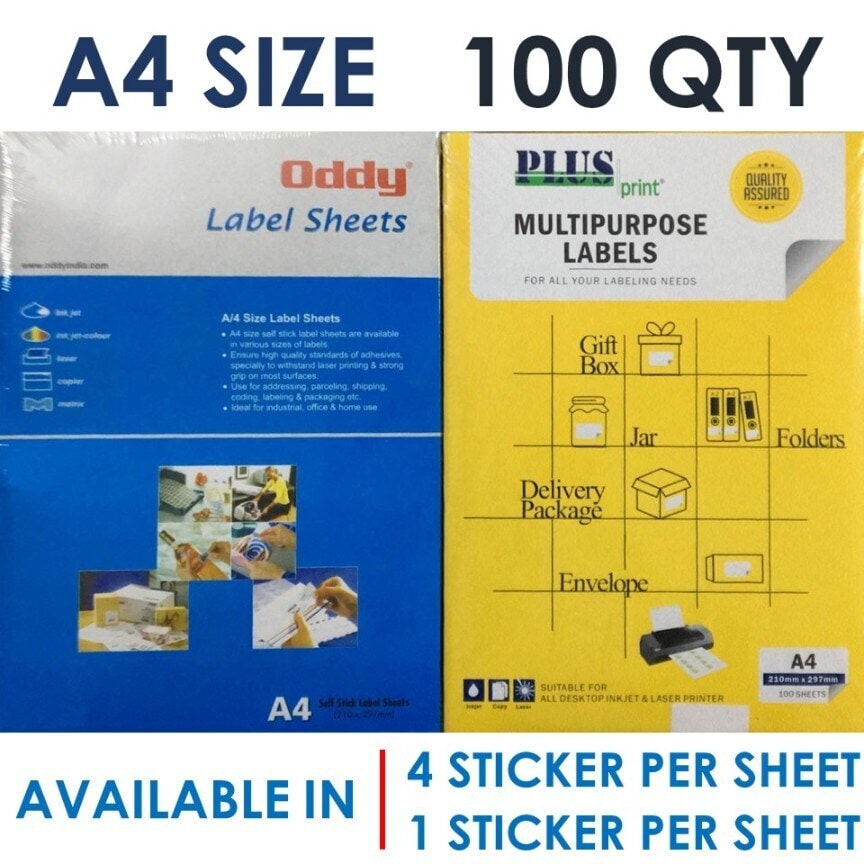 Sticky Label Sheet in Surat at ₹ 270 / Pieces (MOQ:10 Pieces) by CLVJ ...