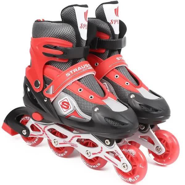 Strauss Adjustable Inline Roller Skates Shoes in Indore at