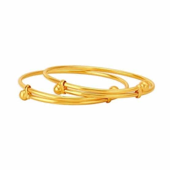 Ethnic 22kt Gold Bangle for Women Size in Thrissur at