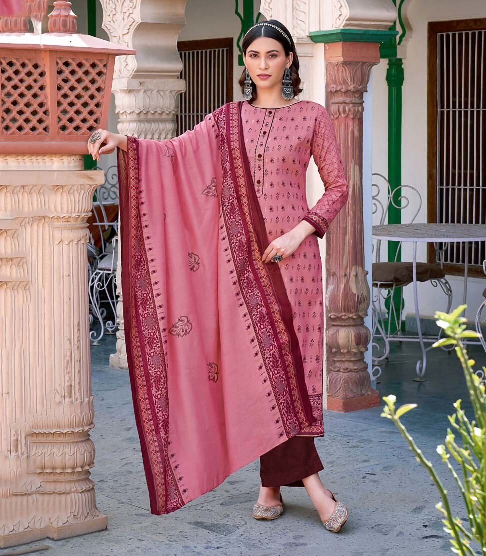 chinese dress ladies Pure Lawn Cotton Unstitched Women Suit Dress Material Yellow  Stilento