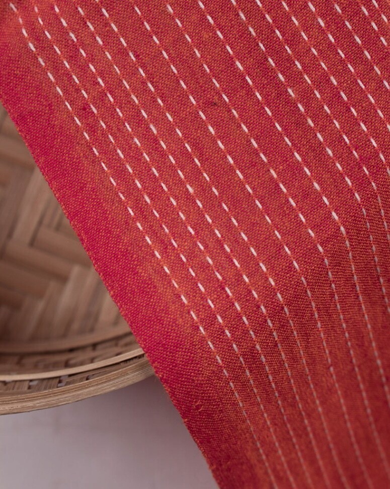 Stripes Loom Textured Kantha Cotton Fabric in Jaipur at best price by