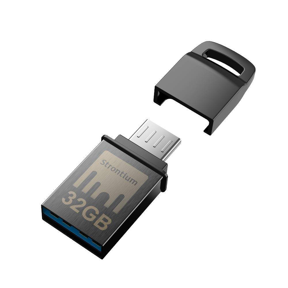 Strontium Nitro USB 32 GB One OTG 150 MBPS Drive (Grey) in