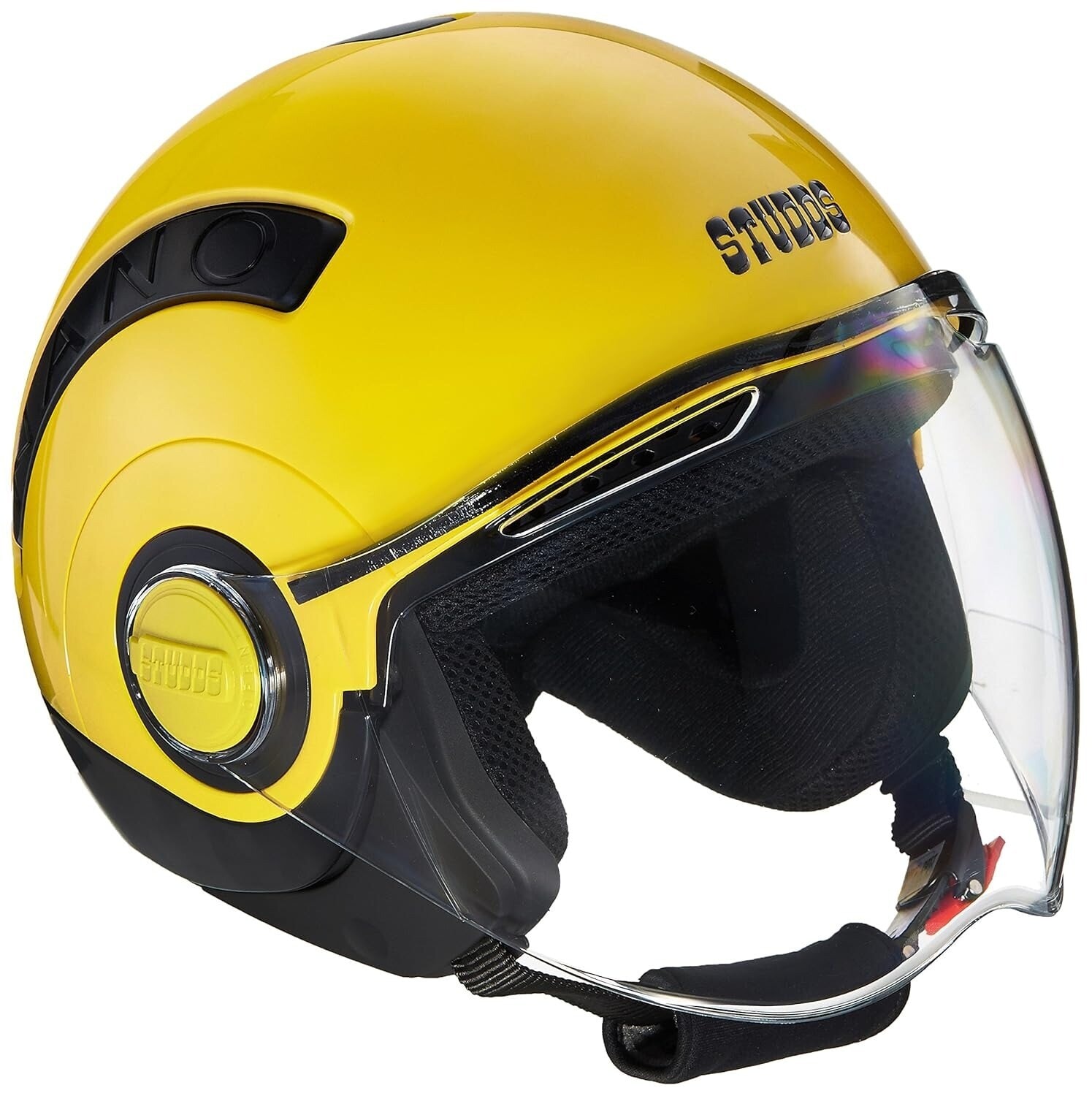 Studds Nano 560 Open Face Helmet (Black, Yellow, S) in Pune at