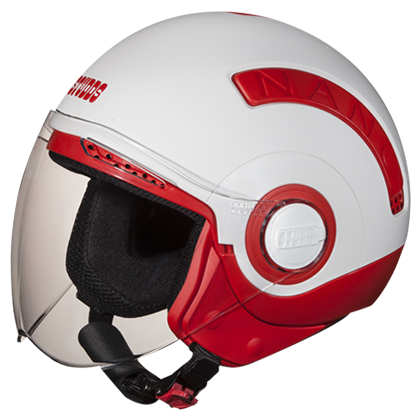Studds Nano 560 Open Face Helmet (White And Red, S) in Rajkot at