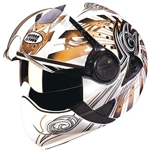 Full Face Helmet D1 White N12 in Jaipur 