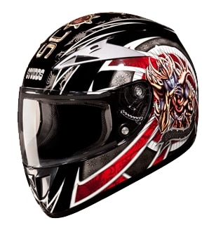 Studds Scorpion D1 Decor Full Face Helmet (Black N2,L) in