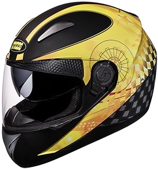 Studds Shifter D3 Decor Full Face Helmet (Matt Black N5, M) in