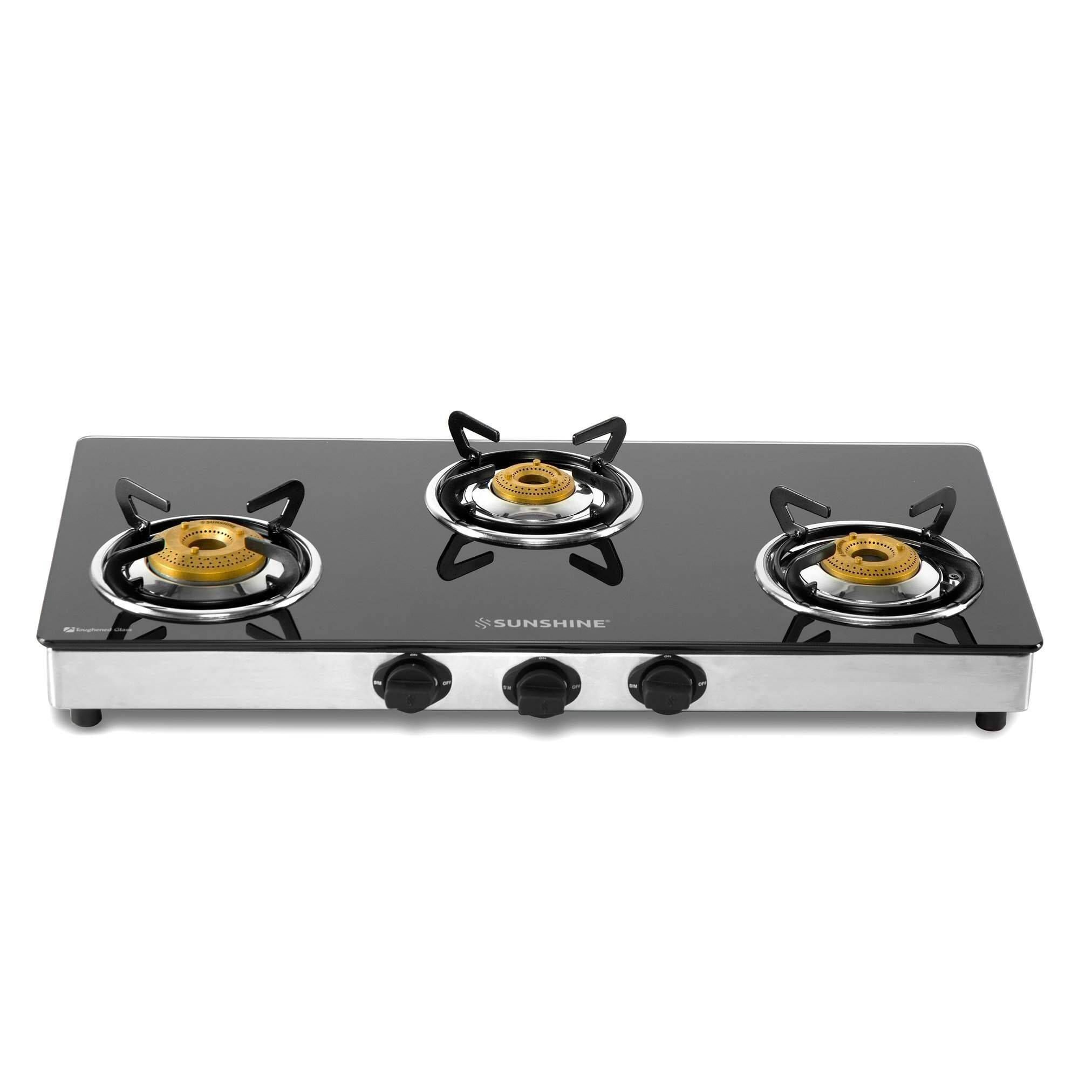 SUNSHINE SWIFT BURNER TOUGHENED GLASS GAS STOVE in Delhi at