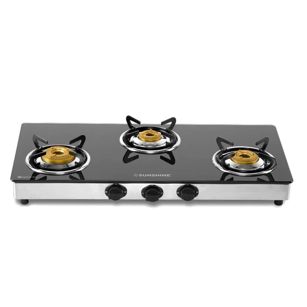 Sunshine Stainless Steel Three Burner Gas Stove Buy Sunshine