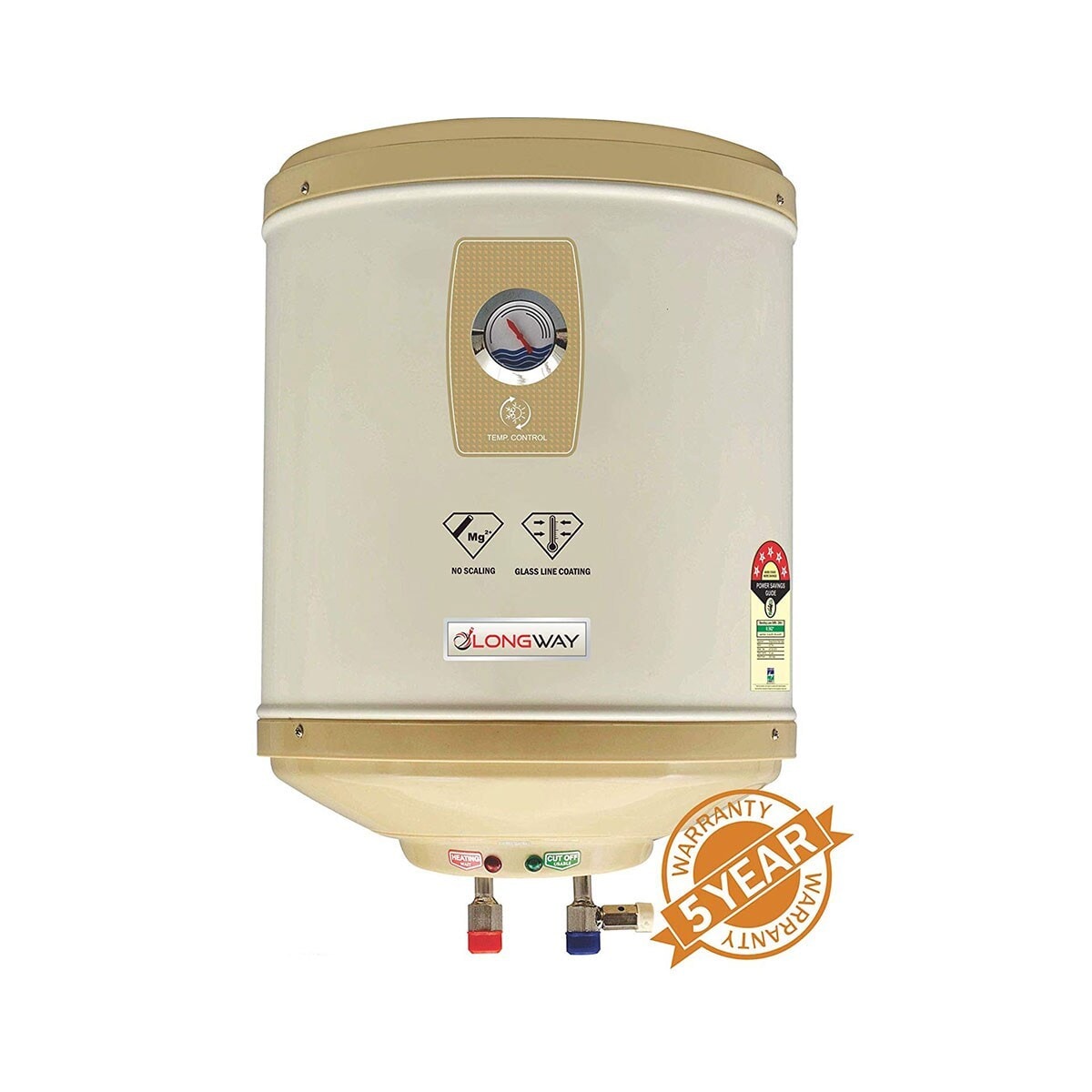 Superb GL 25LTR 5 Star Storage Water Geyser WT AVS Technology, Temperature  Meter, Stainless Steel Body, HD ISI Element u0026 Capsule Type Glass Lined Tank  in Surat at best price by Longway