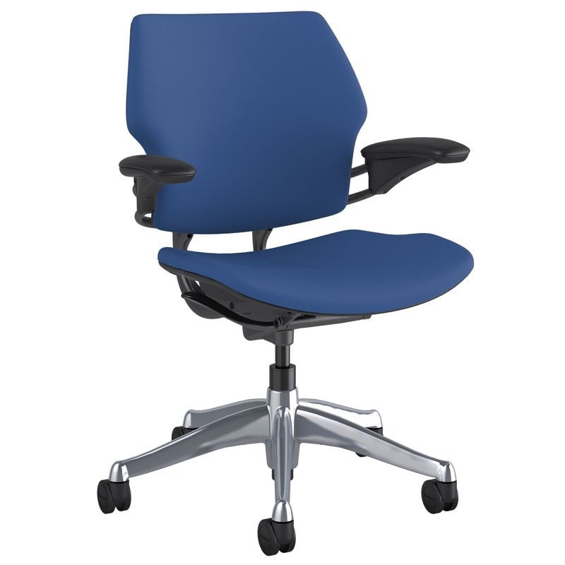 Supreme Blue Mesh Revolving Chair with Adjustable Arms in Pune at