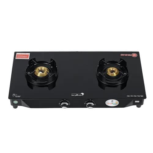 Surya Green KARBONN Gold Double Burner Gas Stove in Delhi at