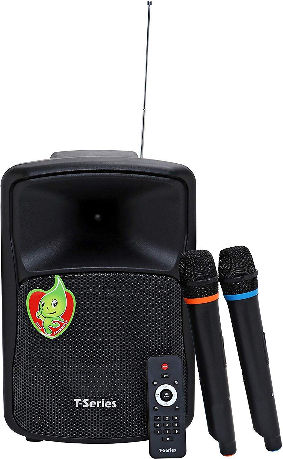 portable speaker with 2 microphones