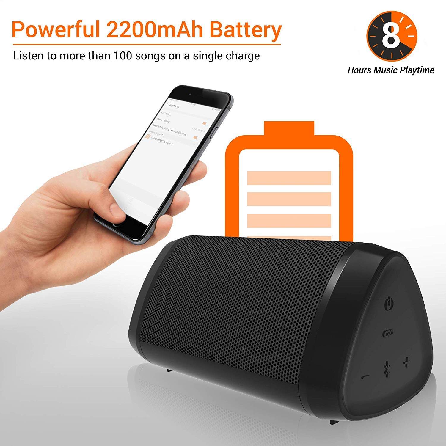 Portable Speaker Tagg Bluetooth Speaker TAGG Sonic Angle IPX5