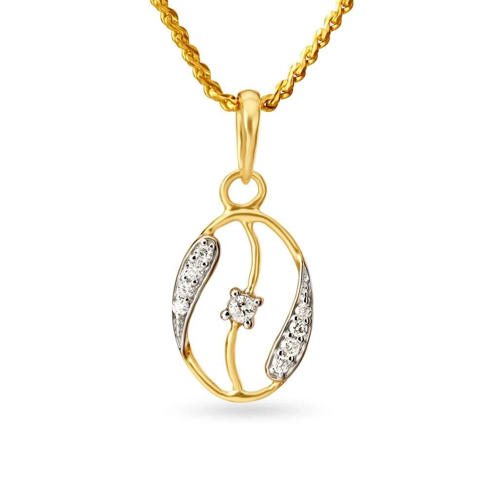 TANISHQ 505001PGRAAA093IH000003 18 Karat Gold and Diamond Pendant - Main Image