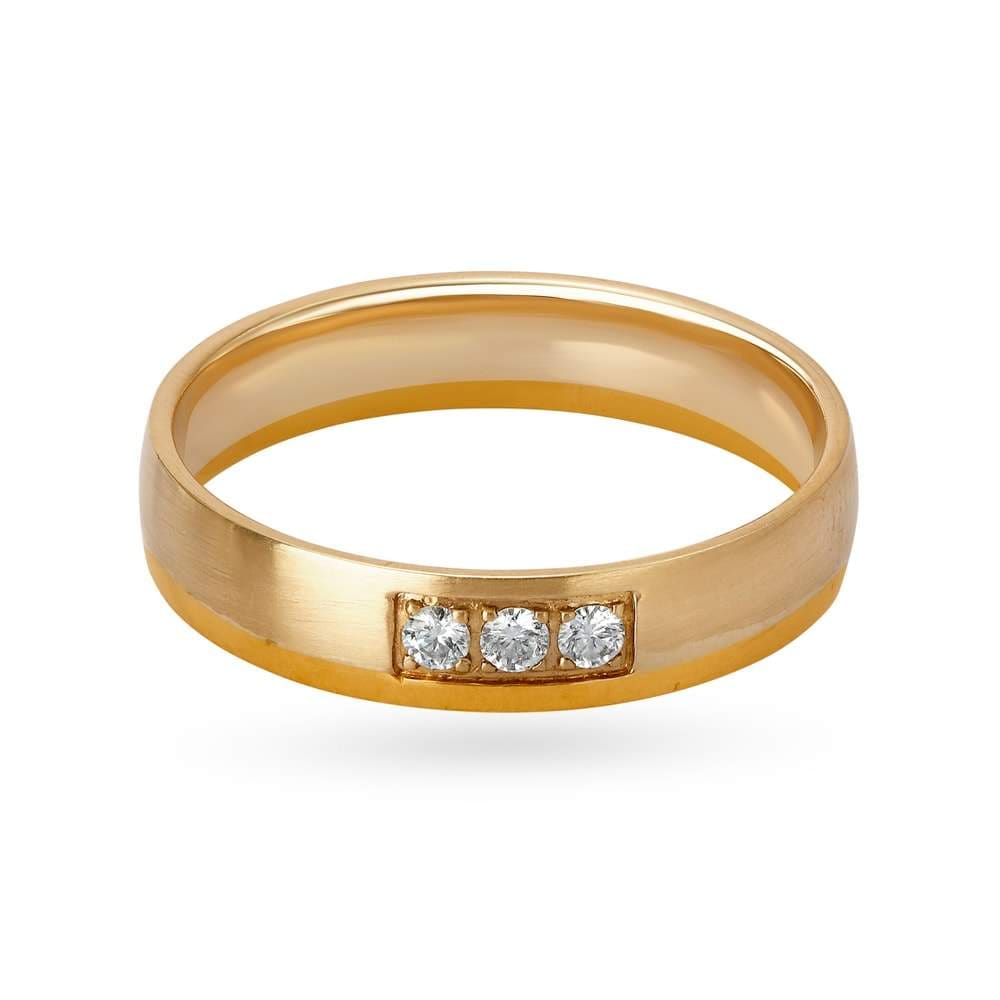 TANISHQ 5019G1FACRAA022JA000198 Denver Diamond Ring for Men in