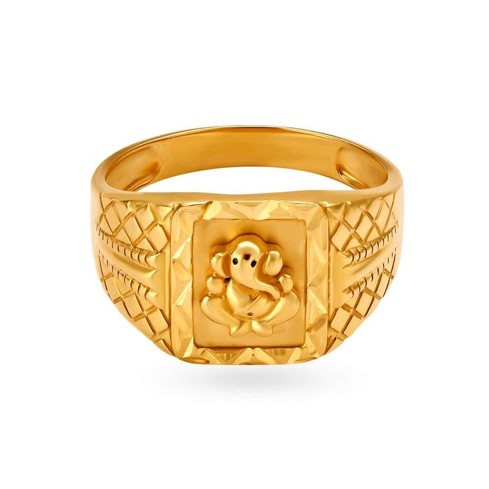 24k Gold Gold Finger Ring Designs Mens Design For Men Tanishq 24k