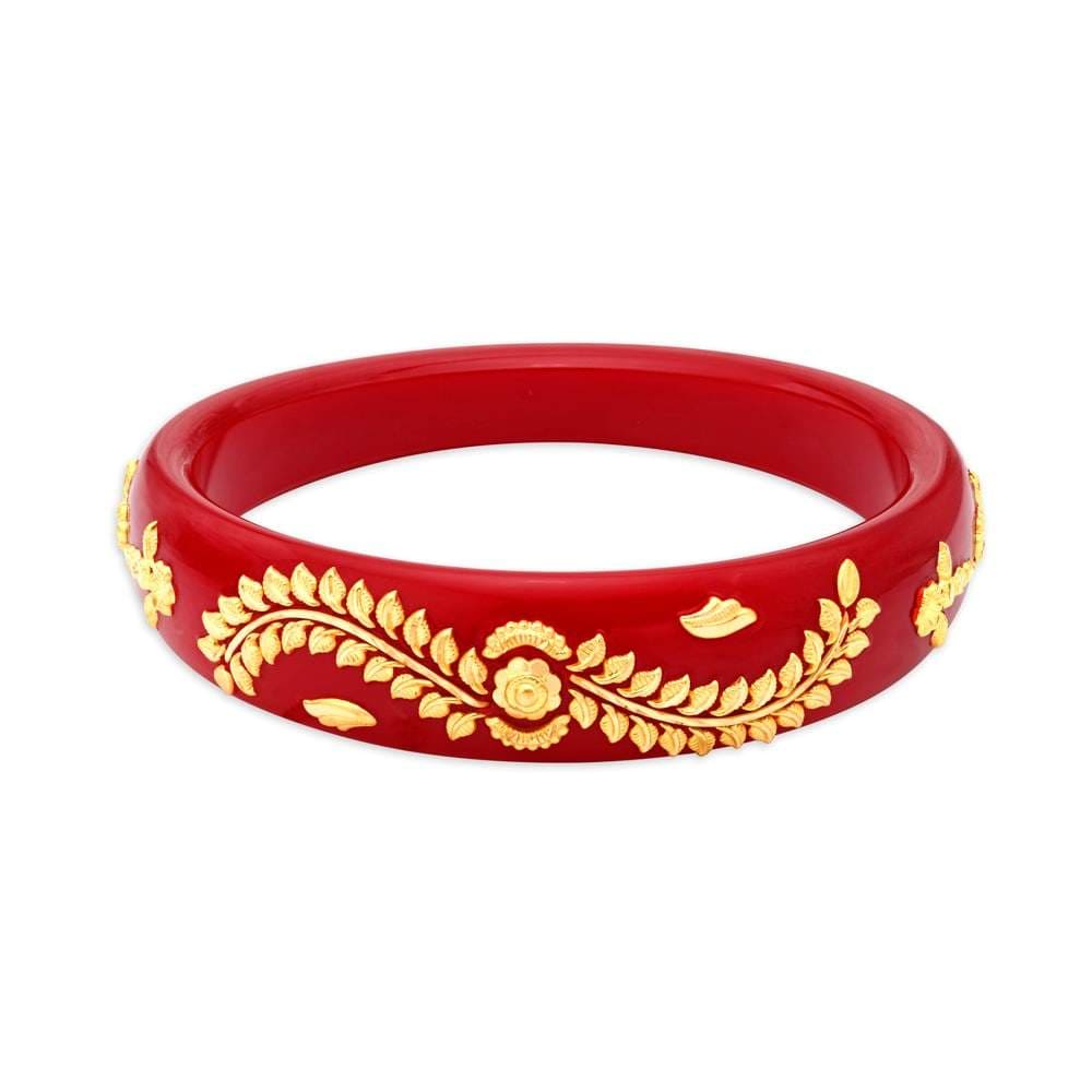 TANISHQ 51AG71VAGR1AP12EB005315 Traditional Gold Pola Bangle for