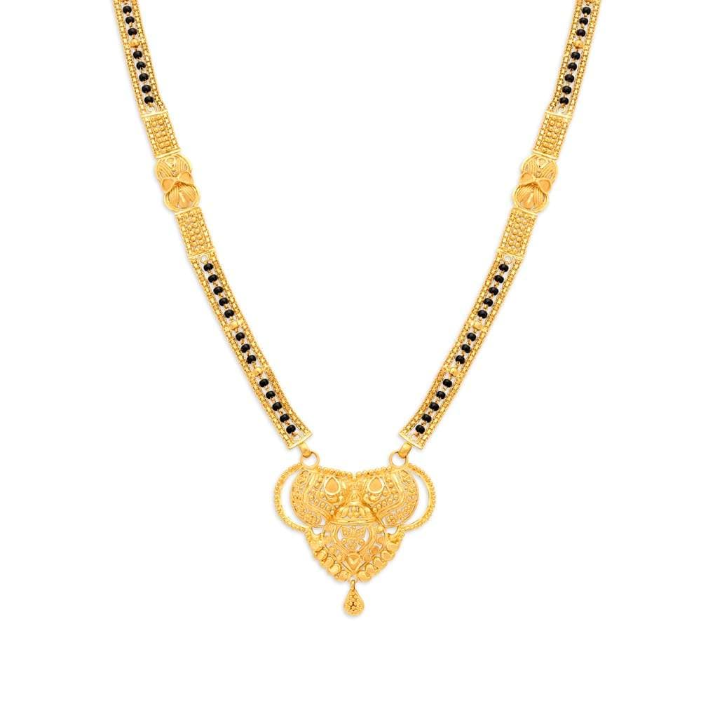 TANISHQ 511138YJKQAA002ED005512 Splendid Gold Mangalsutra in