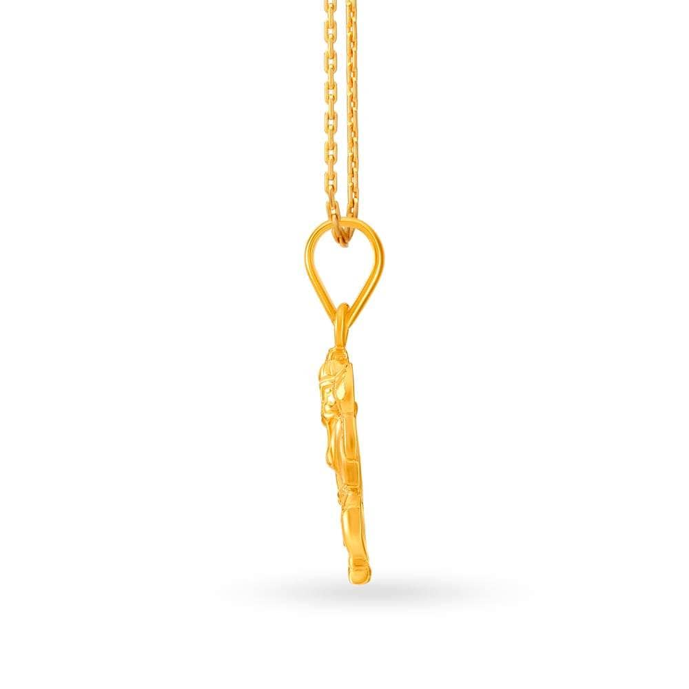 TANISHQ 511250PMOAAA002JA006080 Radiant Lord Hanuman Gold Pendant