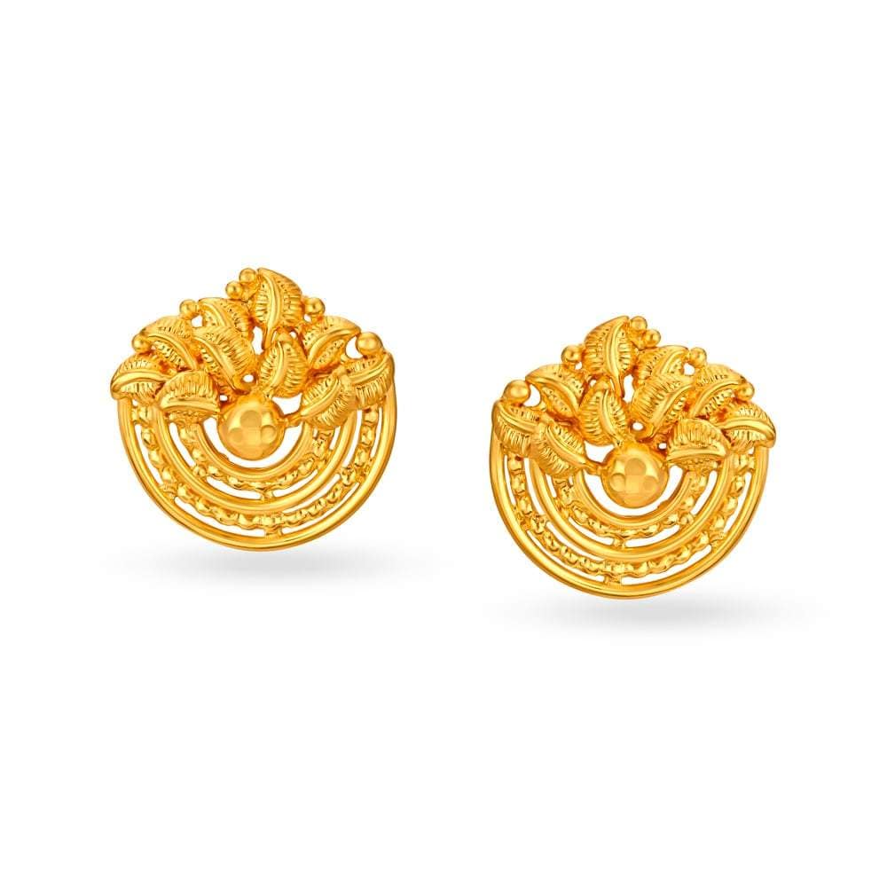 Gold Earrings Sk Jewellery Warehouse Sale 2021 TANISHQ