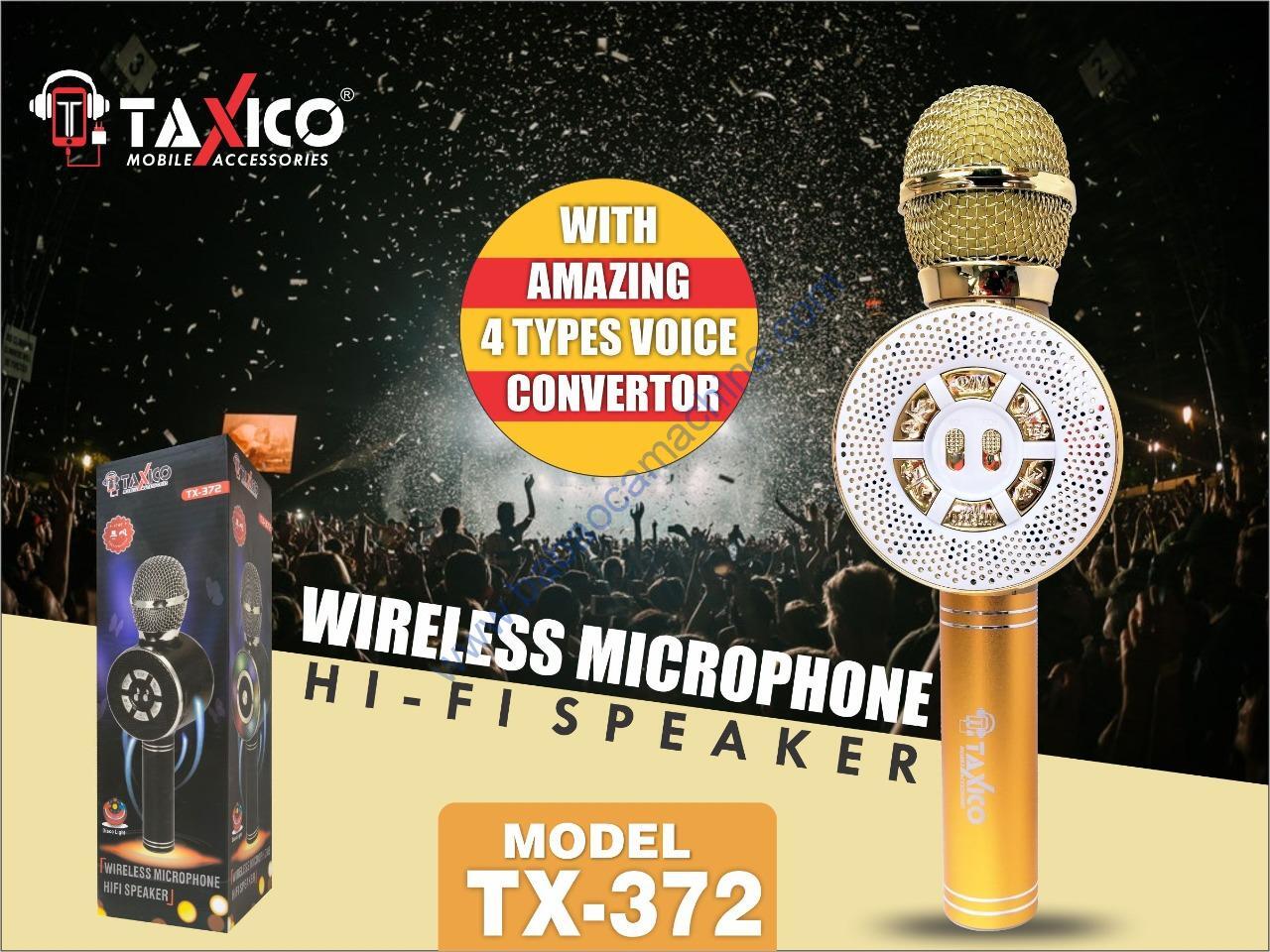 TAXICO TX 372 WITH AMAZING FOUR TYPES VOICE CONVERTER WIRELESS