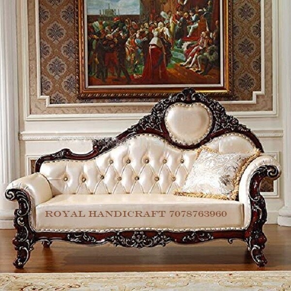 Teak Wooden Sofa Couch for Beautiful Hand Carving Decor Furniture