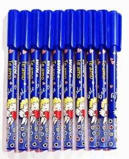 Nataraj Mist Ball Pen, Blue (5 Piece Pouch