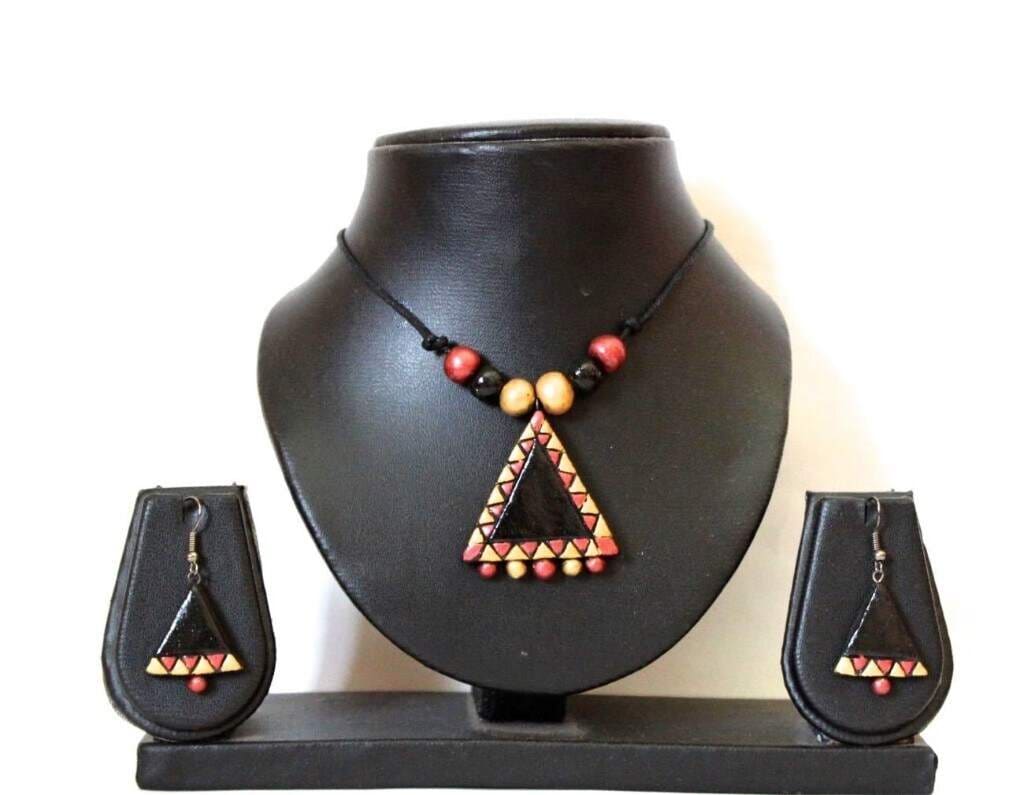 Terracotta Jewellery Necklace Set NL076 in Pune at ₹ 400 Set