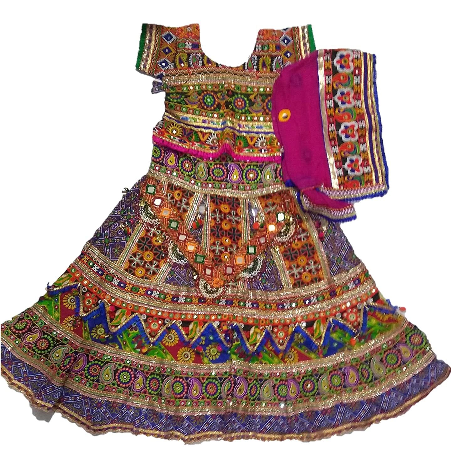 Textured Dandiya Dress in Delhi at best price by SHRI BALAJI SILK & COTTON  SAREE EMPORIUM - Justdial