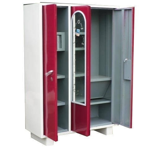 3 door wardrobe steel discount
