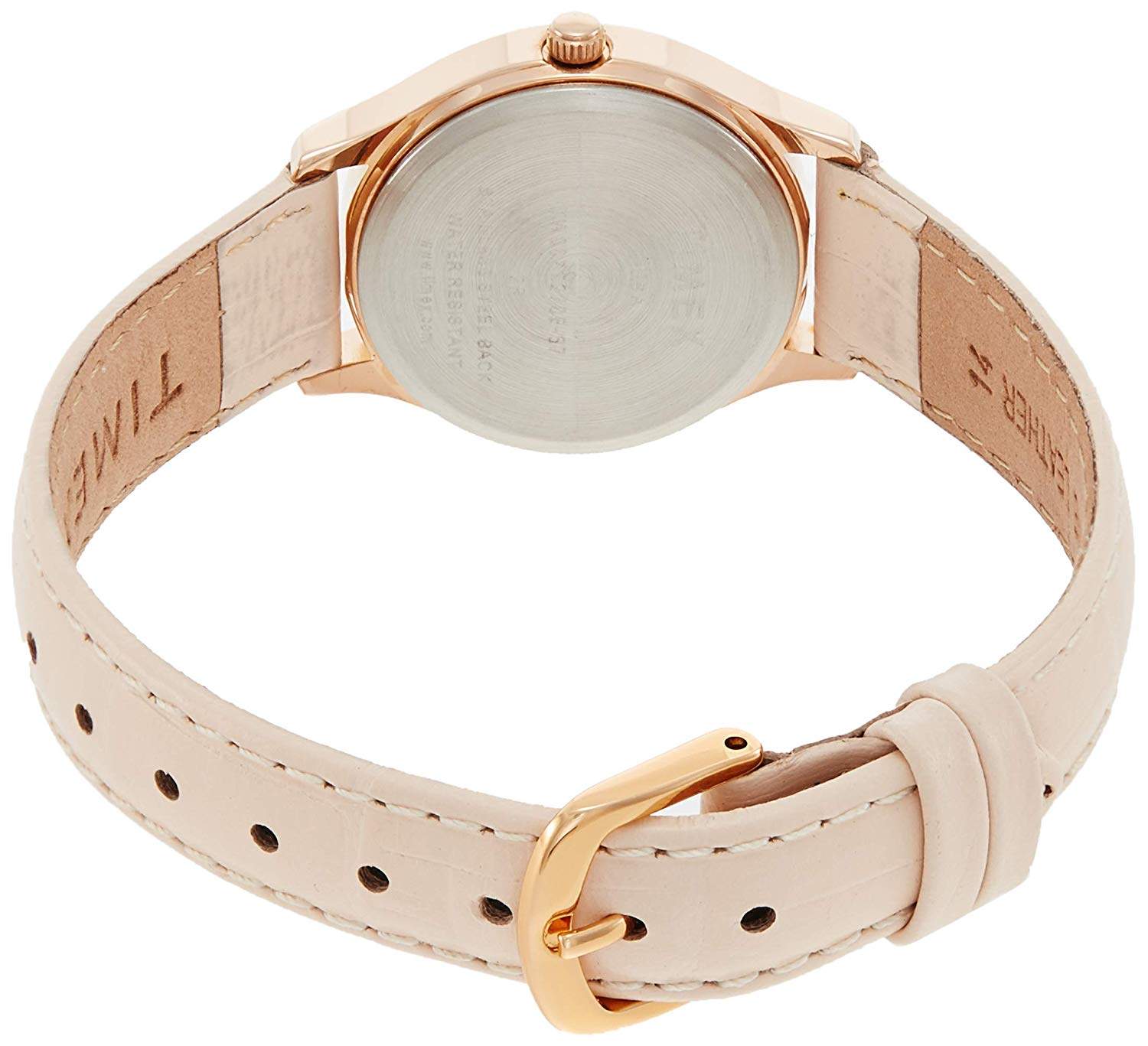 TIMEX Analog Rose Gold Dial Women's Leather Watch-TW00ZR270E in